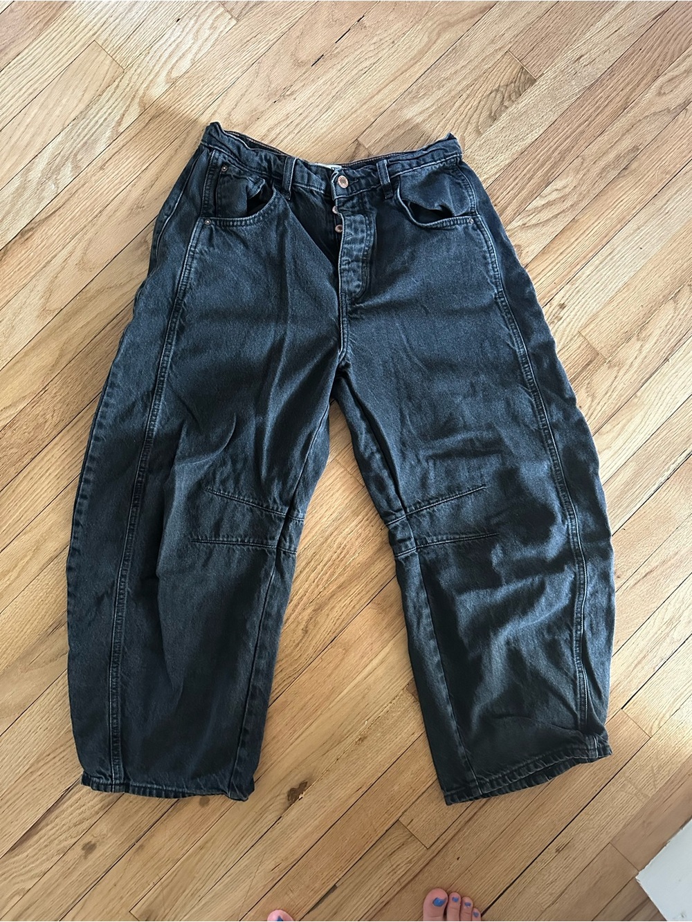 Free People | We The Free | Mid-rise Barrel Jeans - Picture 4 of 6